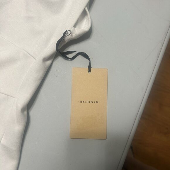 Halogen Release Pleat White Top Ruching Twist Front V Neck Size 2X - Picture 7 of 10